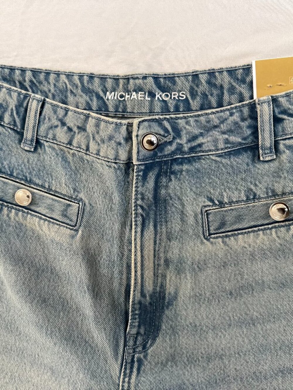 MSRP $110 - MICHAEL KORS Women's Size 16 Selma Crop Wide Leg High Rise Jeans - Picture 3 of 12